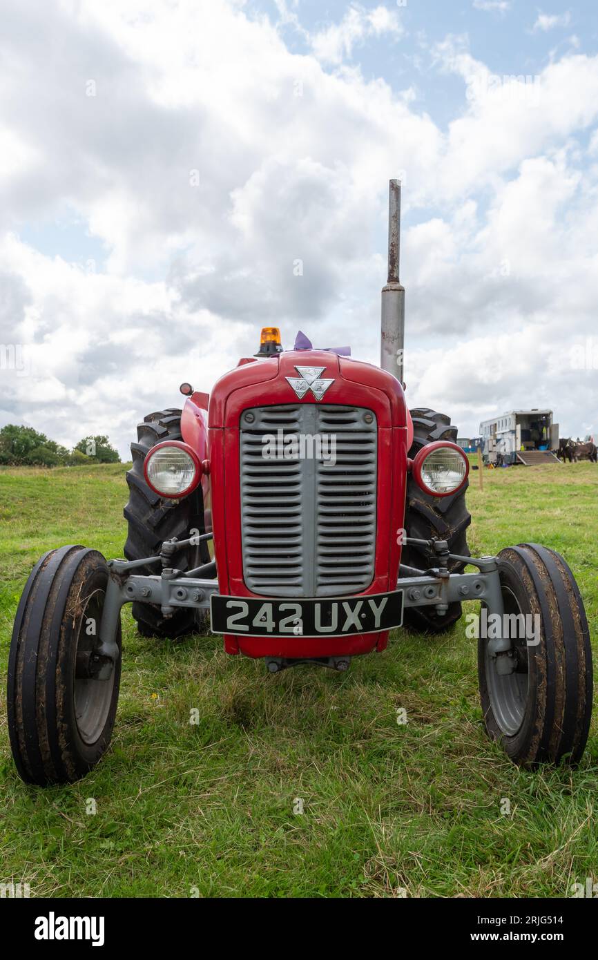 Low Ham.Somerset.United Kingdom.July 23rd 2023.A restored Massey
