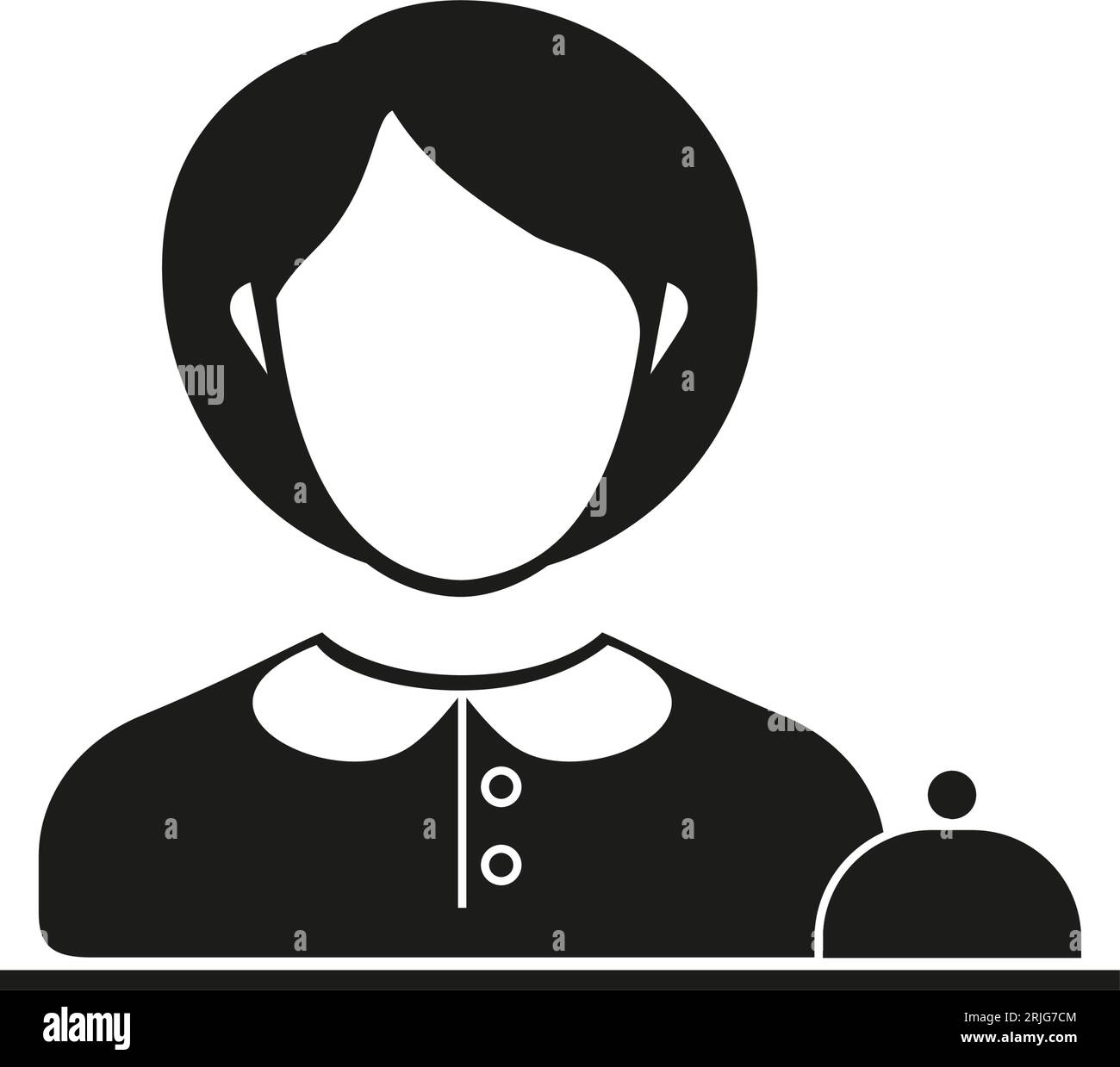 Hotel reception simple icon Stock Vector Image & Art Alamy