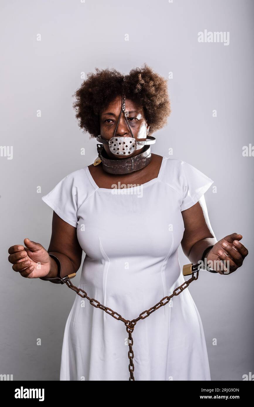 Woman in chains hi-res stock photography and images - Alamy