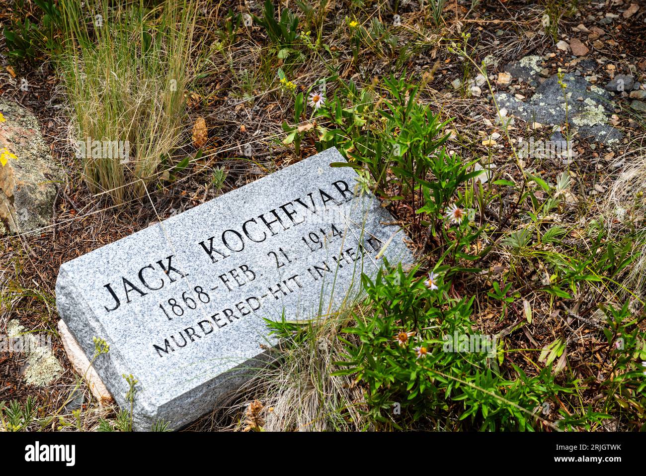 The old headstones at Silverton Hillside Cemetery offer brief epitaphs