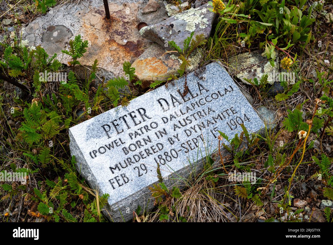 The old headstones at Silverton Hillside Cemetery offer brief epitaphs