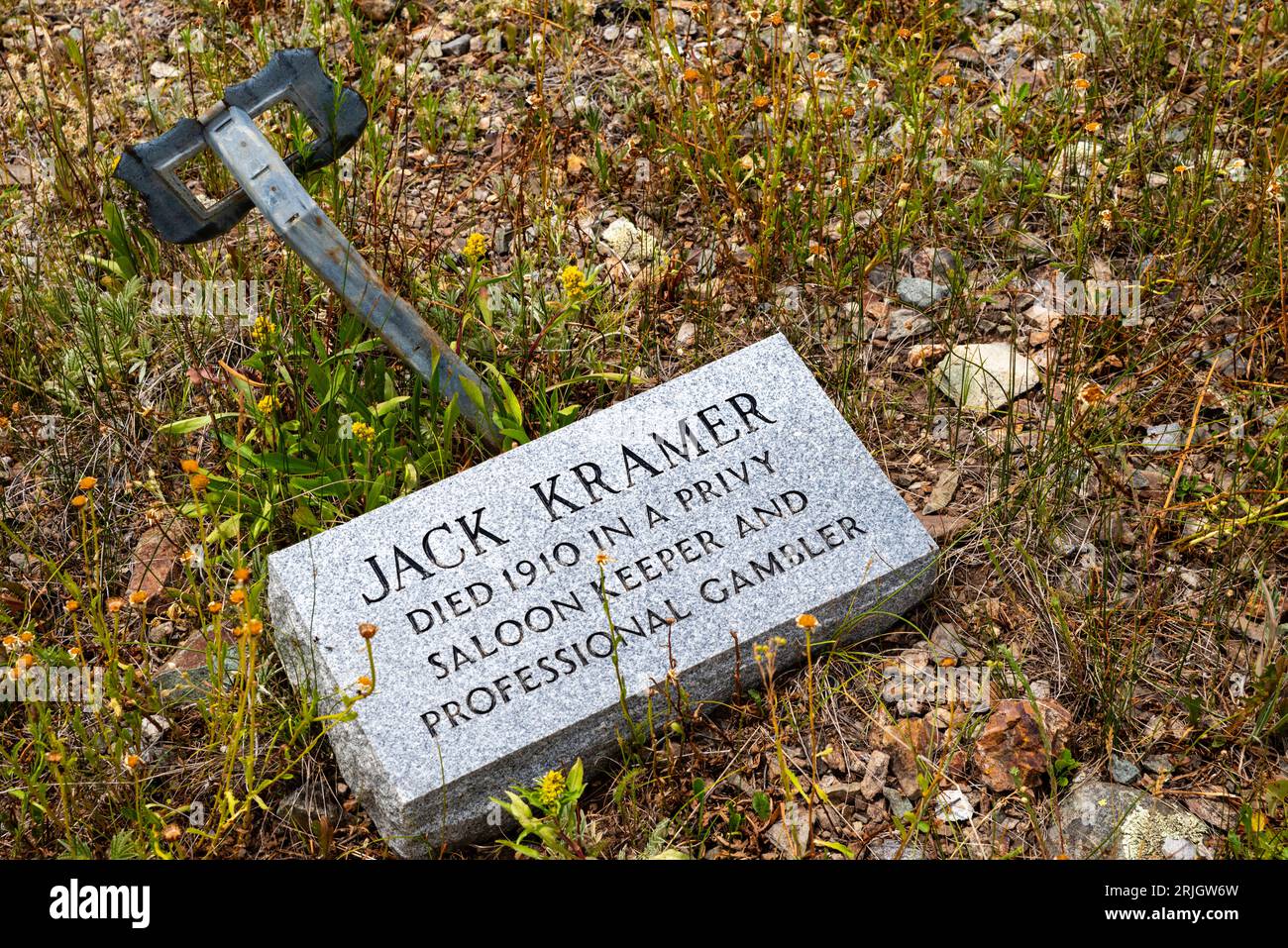 The old headstones at Silverton Hillside Cemetery offer brief epitaphs