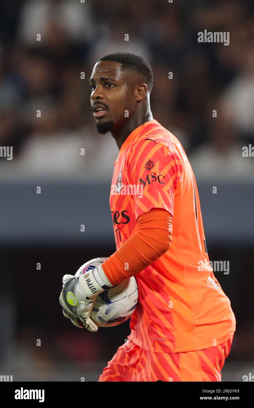 Bologna, Italy. 21st Aug, 2023. Mike Maignan of AC Milan seen during