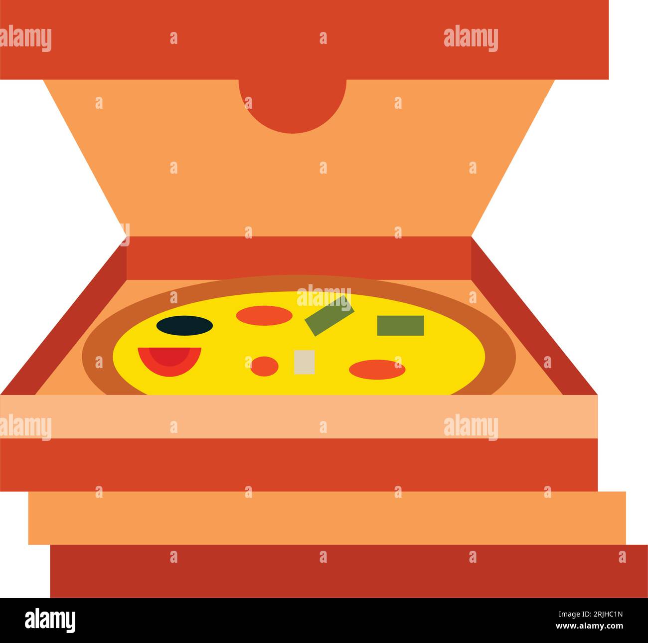Pizza Boxes Vector Icon Stock Vector Image & Art Alamy