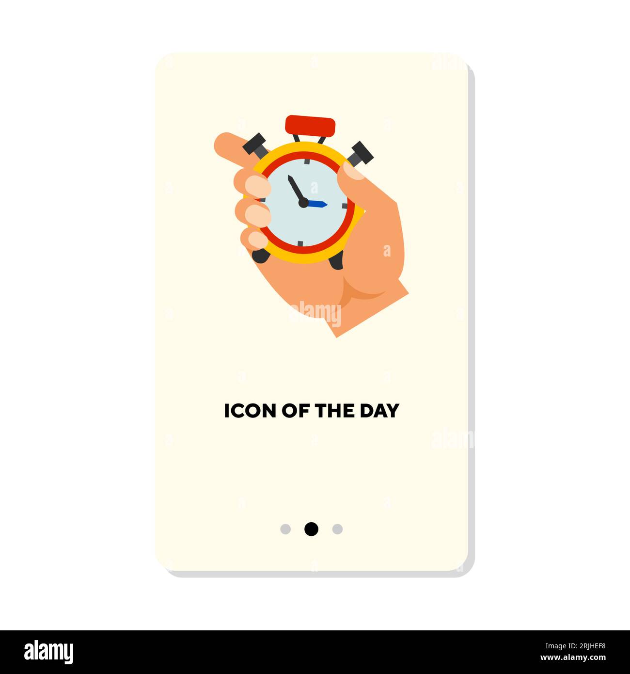 Hand holding stopwatch flat icon Stock Vector Image & Art - Alamy
