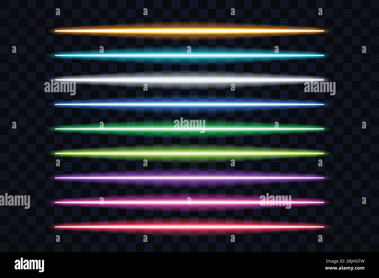 various colors led lights set on dark Stock Vector Image & Art Alamy