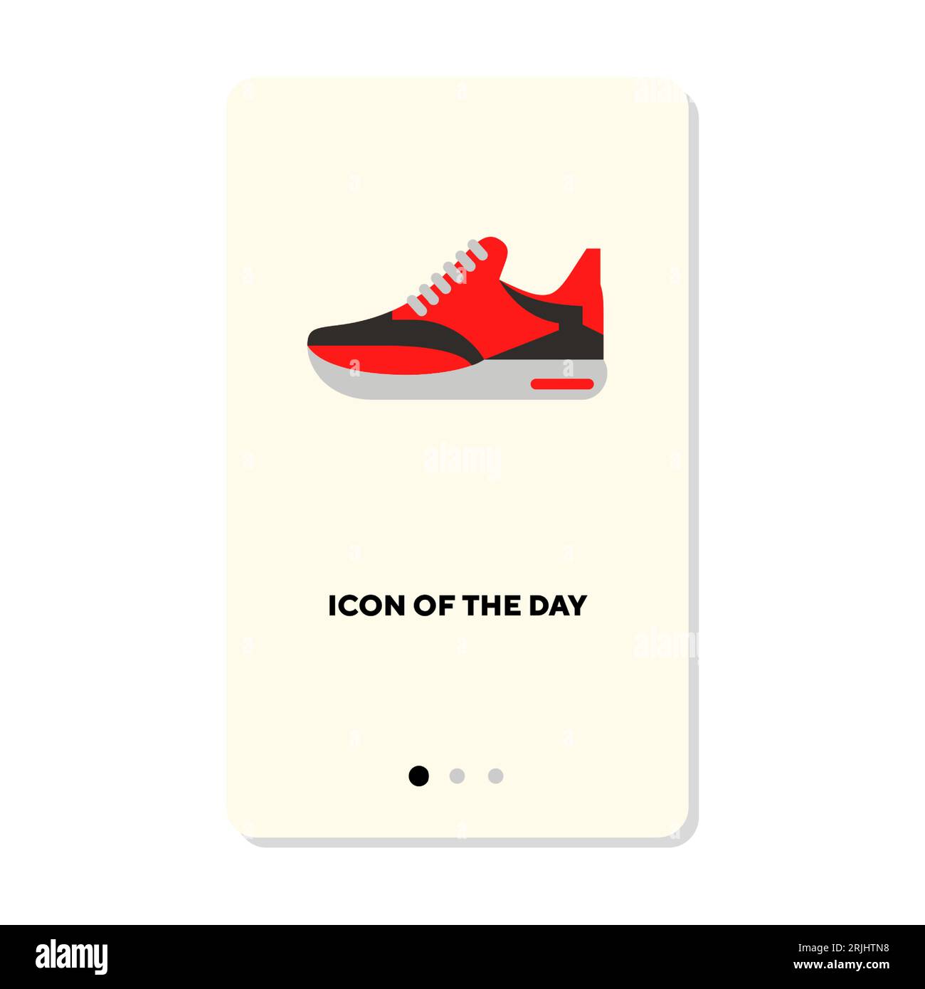 Red sneaker in cartoon Stock Vector Images - Alamy