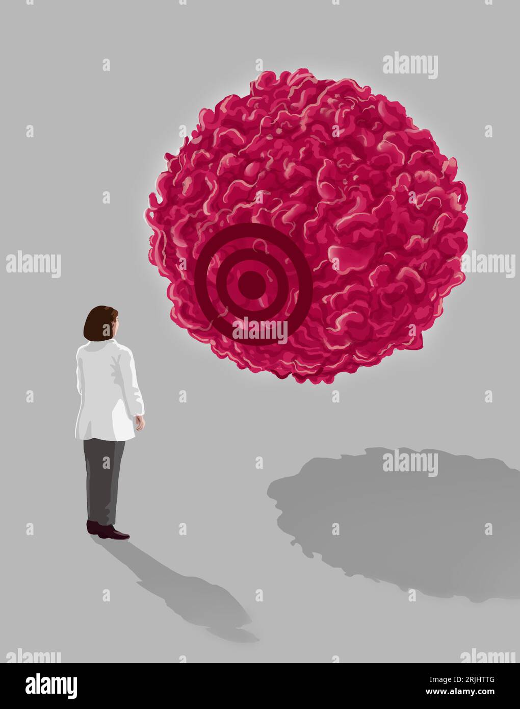 Cancer cell targeting, conceptual illustration Stock Photo - Alamy