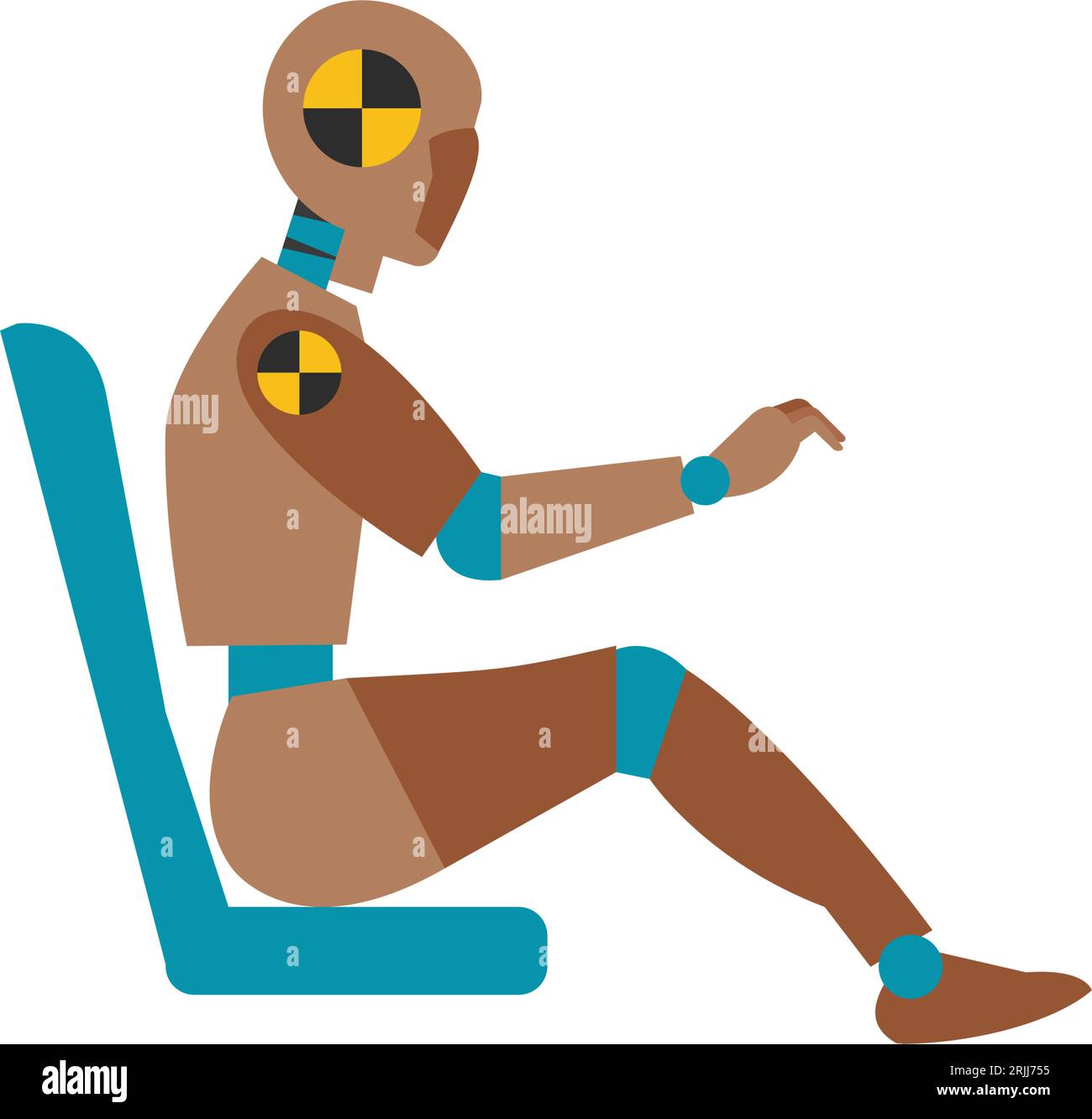 Car dummy test Stock Vector Images Alamy