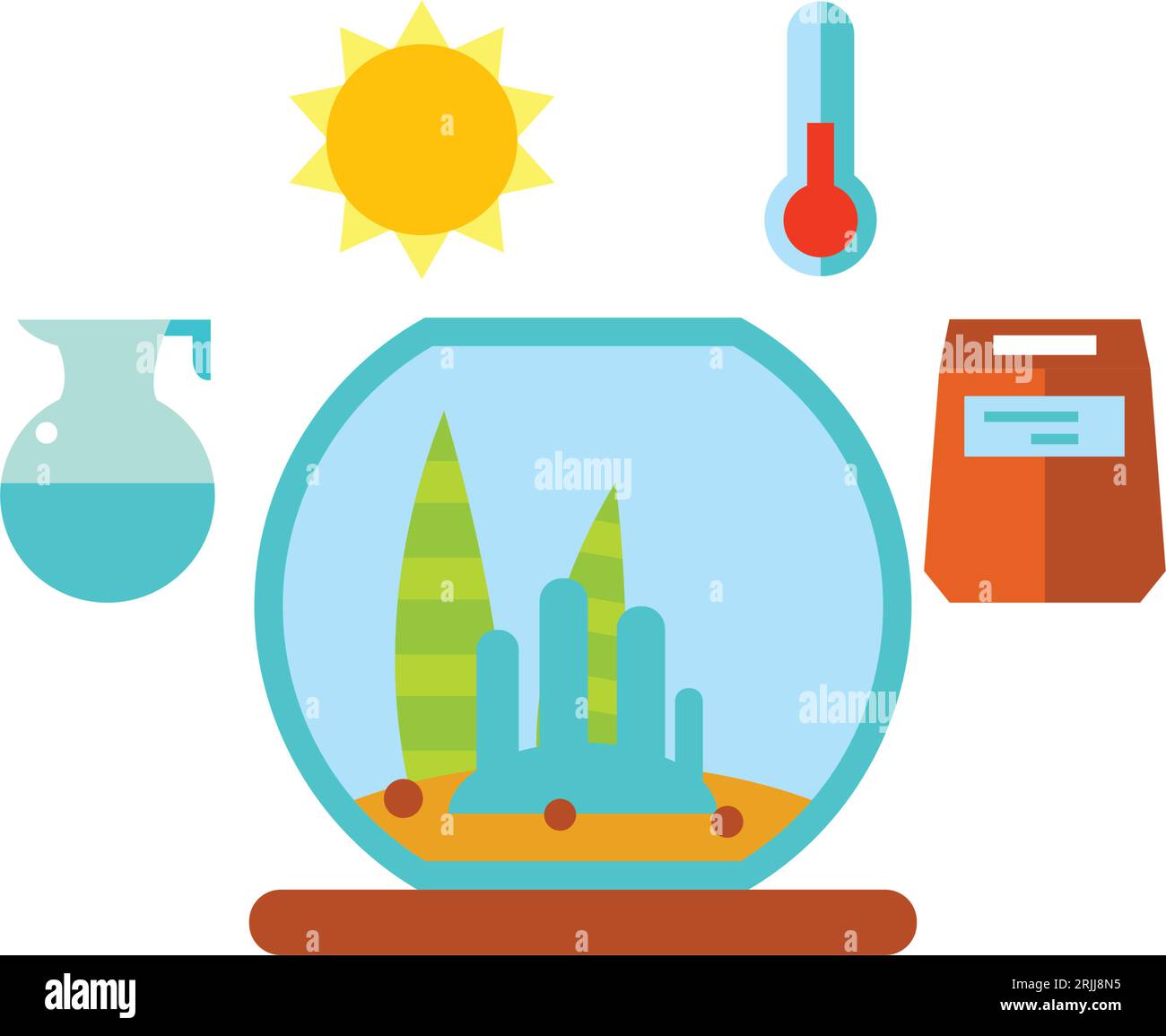 Houseplants care concept icon Stock Vector Image & Art - Alamy