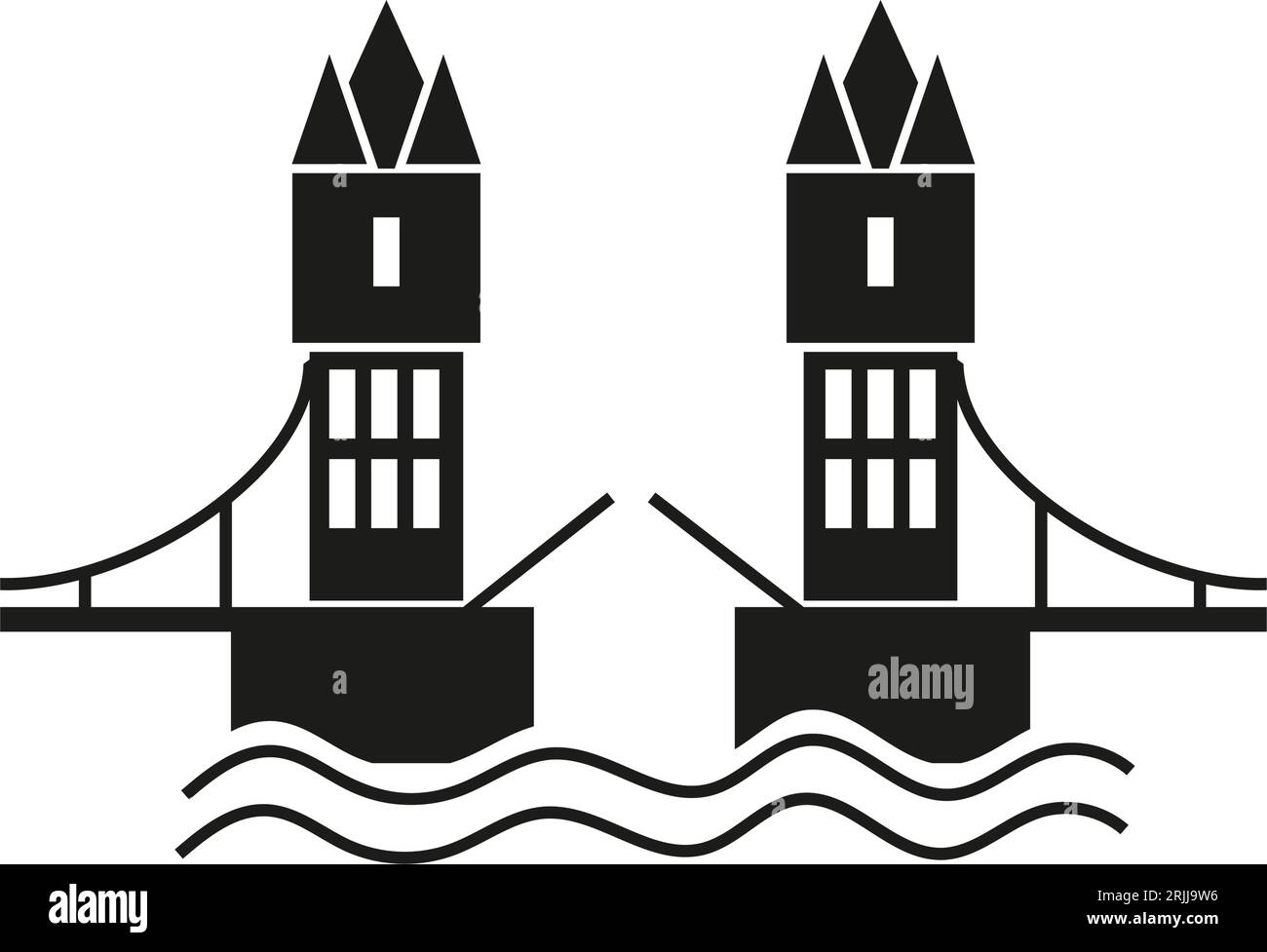 London bridge icon Stock Vector