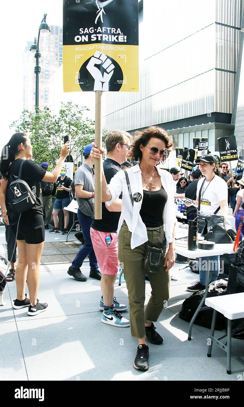 New York, NY, USA. 22nd Aug, 2023. Carla Gugino pictured as members of