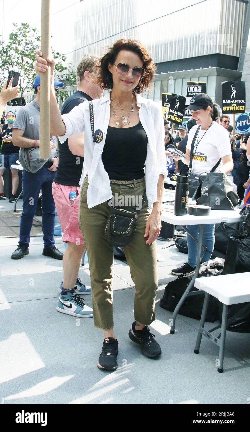 New York, NY, USA. 22nd Aug, 2023. Carla Gugino pictured as members of