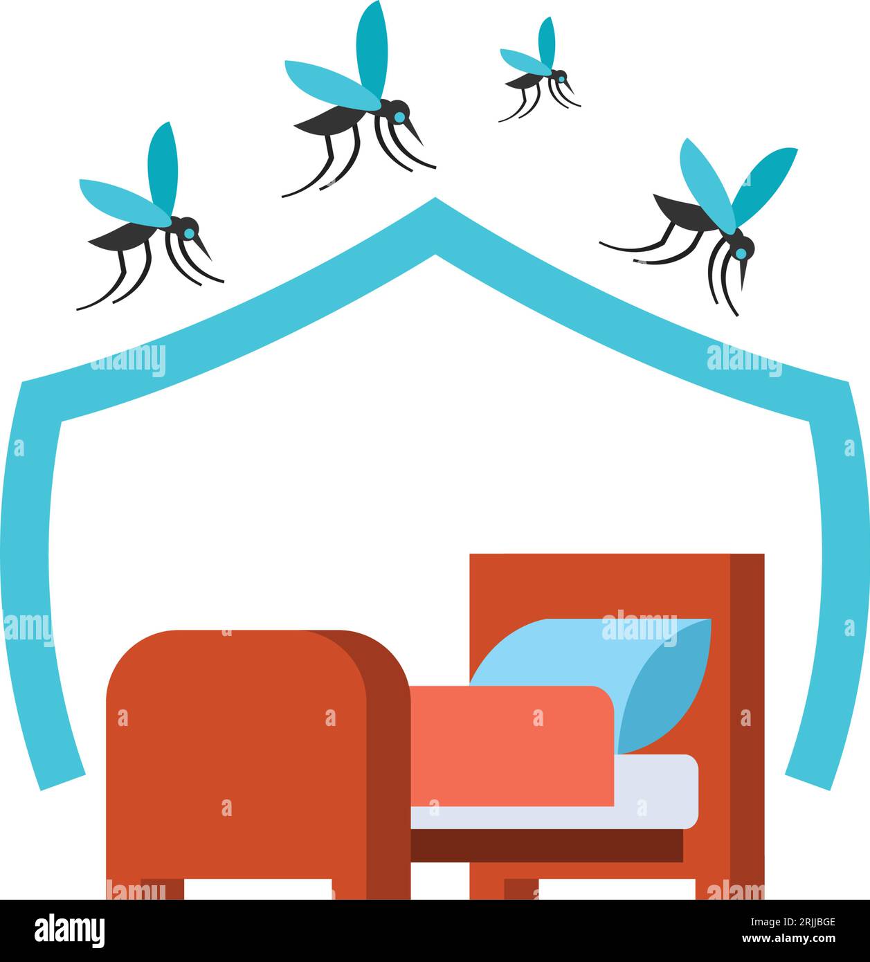 Mosquito net for bed icon Stock Vector Image & Art Alamy