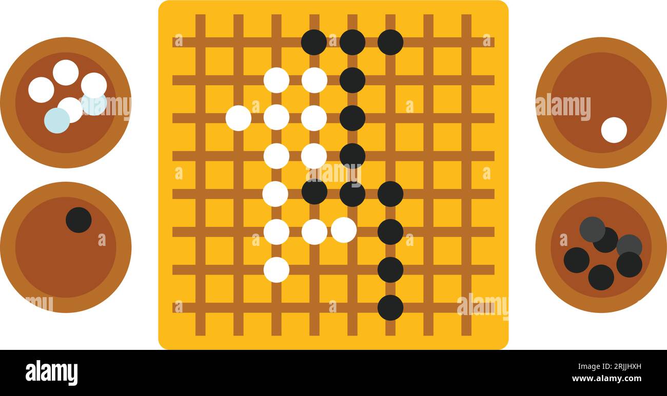 Go game board with stones icon Stock Vector Image & Art Alamy
