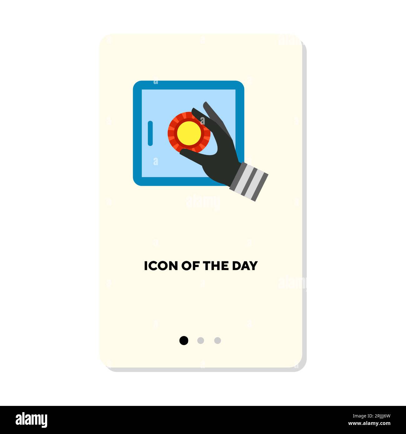 Breaking and cracking into safe flat icon Stock Vector Image & Art Alamy