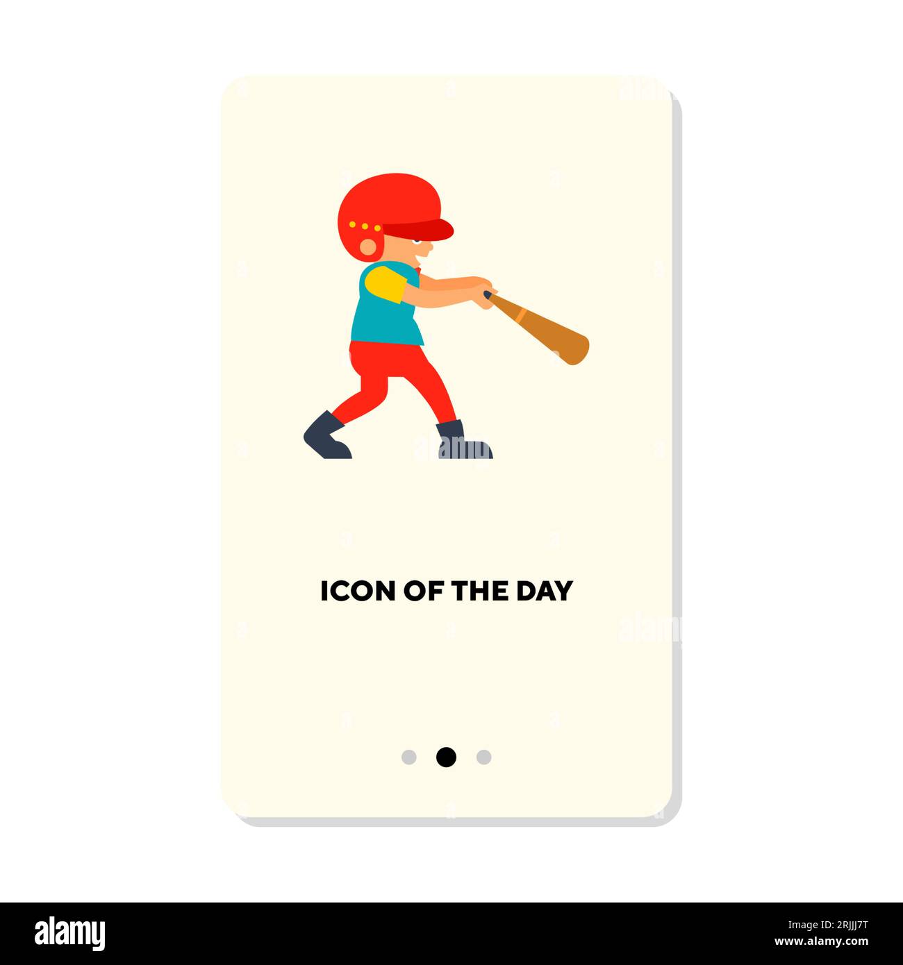 Baseball player flat vector icon Stock Vector Image & Art - Alamy