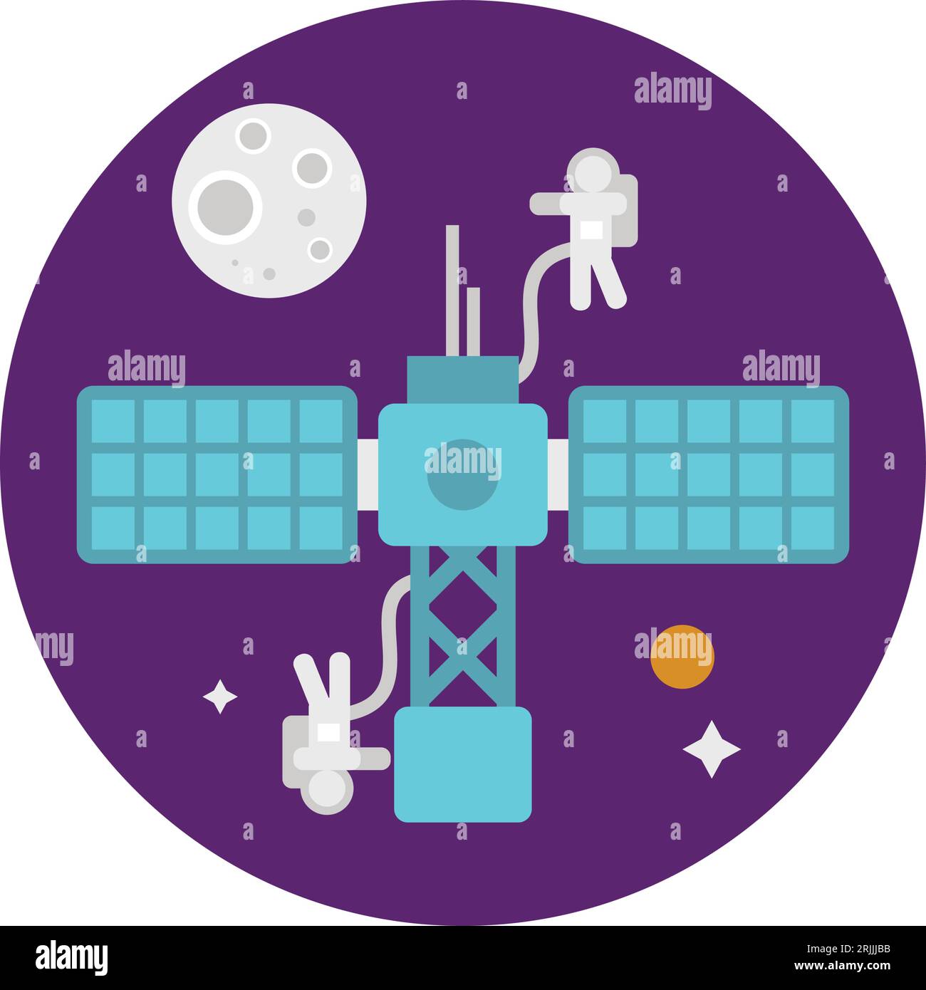 space-station-icon-stock-vector-image-art-alamy