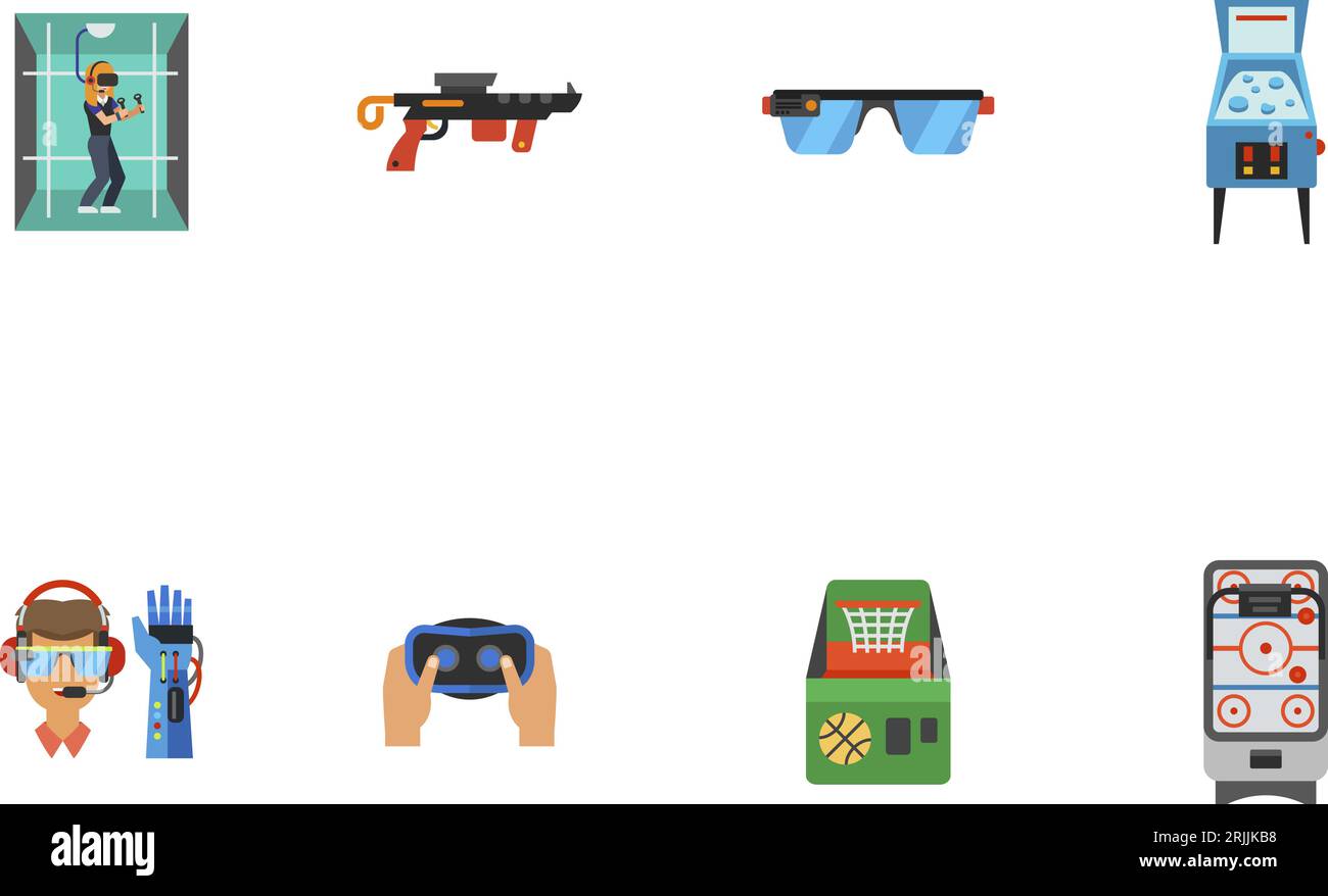 Computer Games Icon Set Stock Vector Image & Art - Alamy
