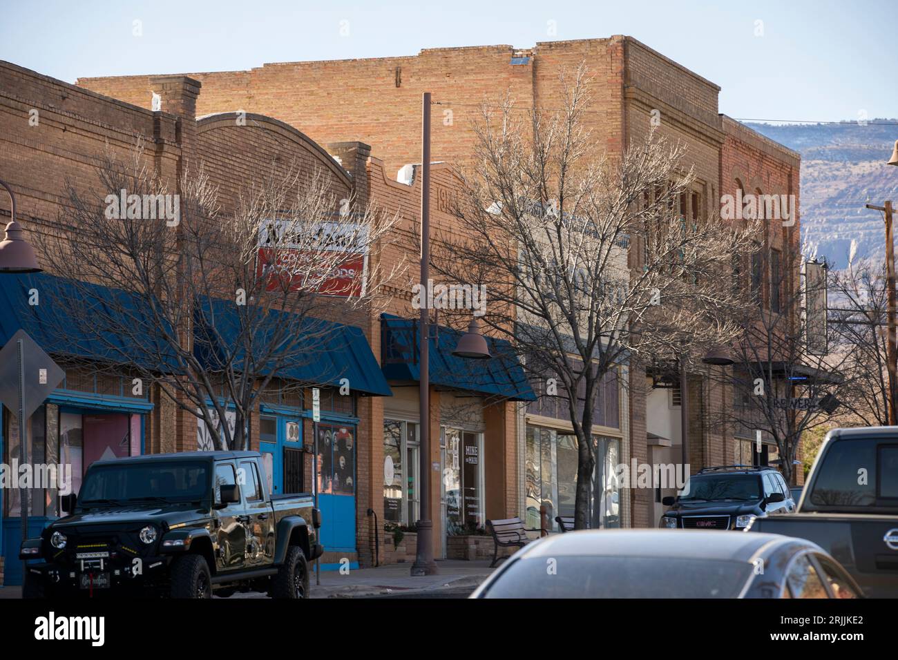 Clarkdale, Arizona, USA January 3, 2022 Morning light shines on