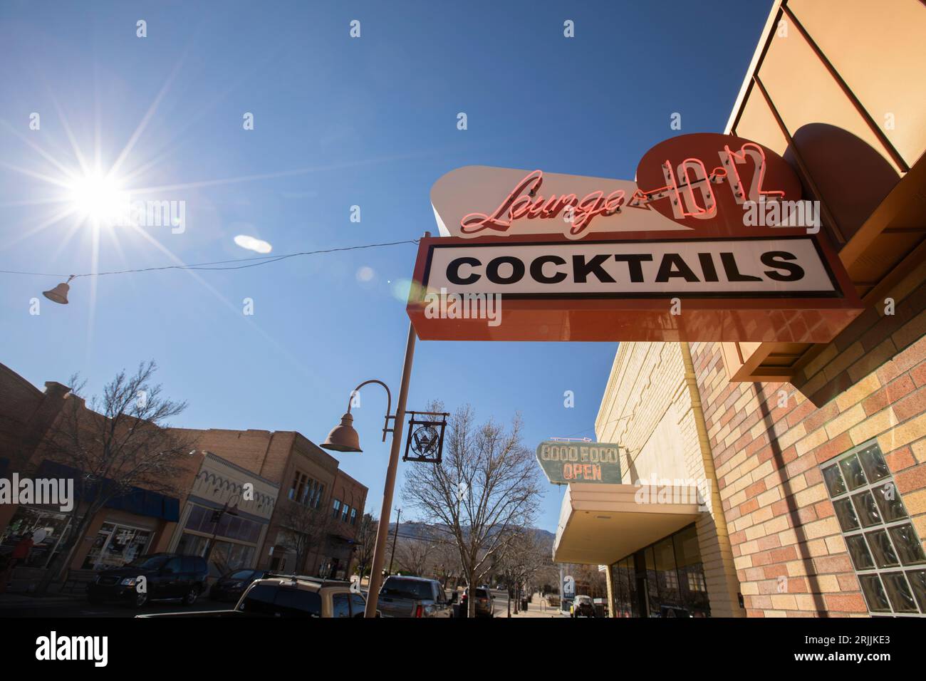 Clarkdale, Arizona, USA January 3, 2022 Morning light shines on