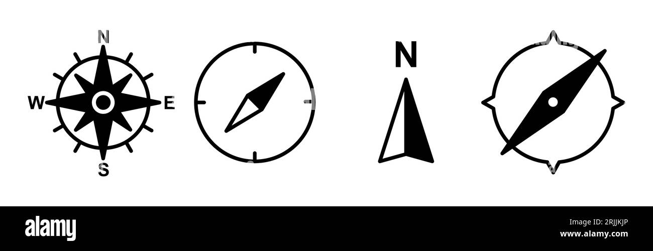 Compass icon vector. navigation icon Stock Vector Image & Art - Alamy