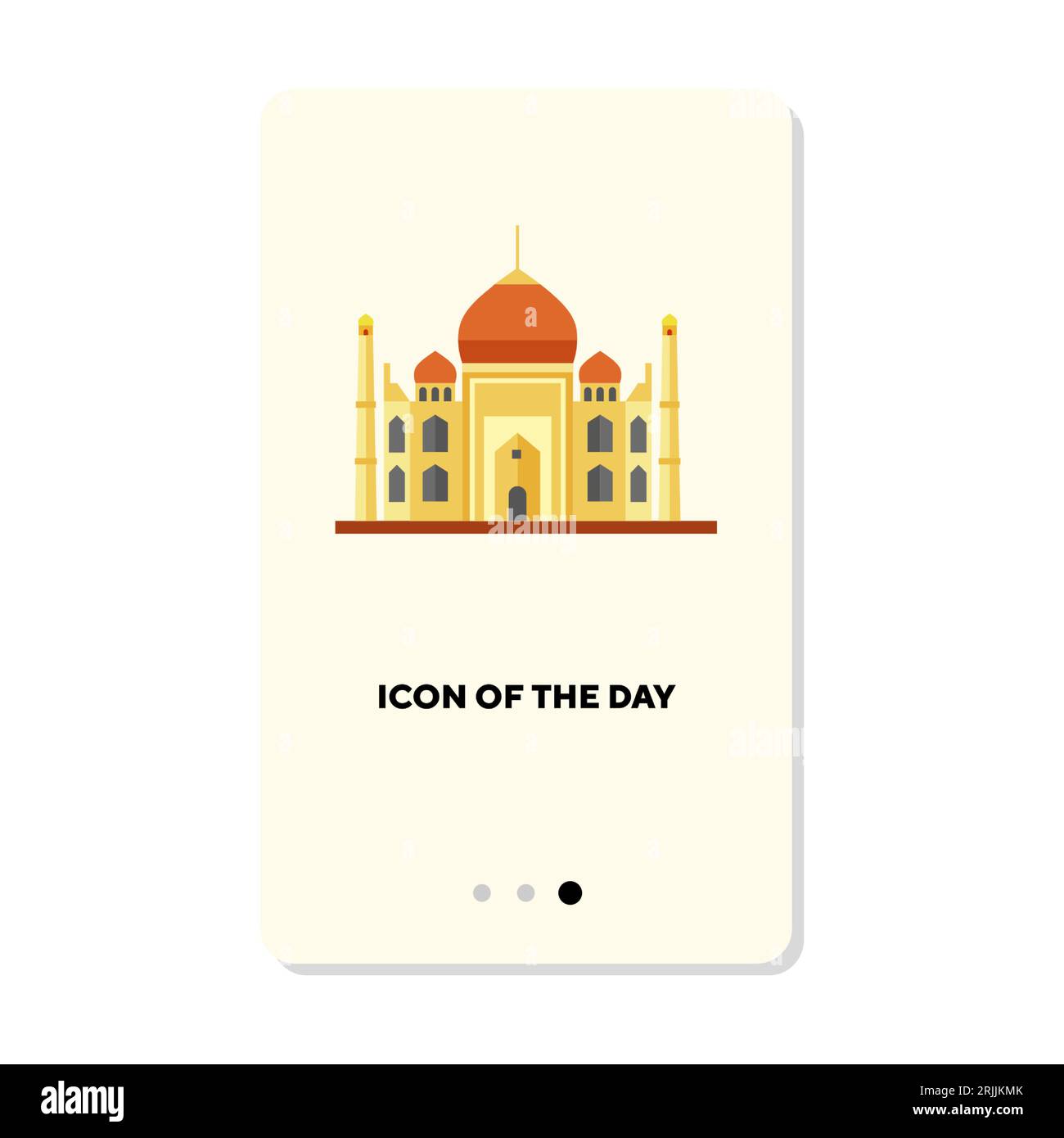 Taj Mahal flat icon Stock Vector Image & Art - Alamy
