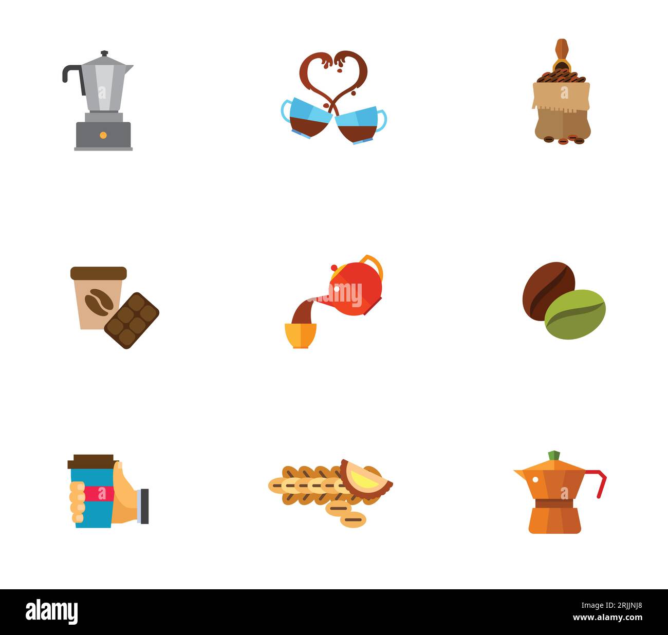 Coffee break icon set Stock Vector Image & Art Alamy