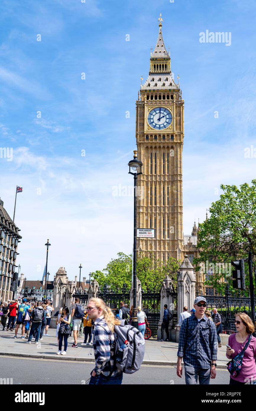 Big Ben is one of the most famous landmarks in London Stock Photo