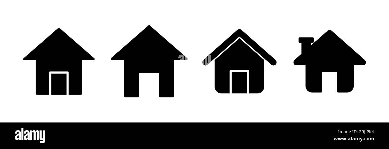 Home icon vector. House vector icon Stock Vector Image & Art - Alamy