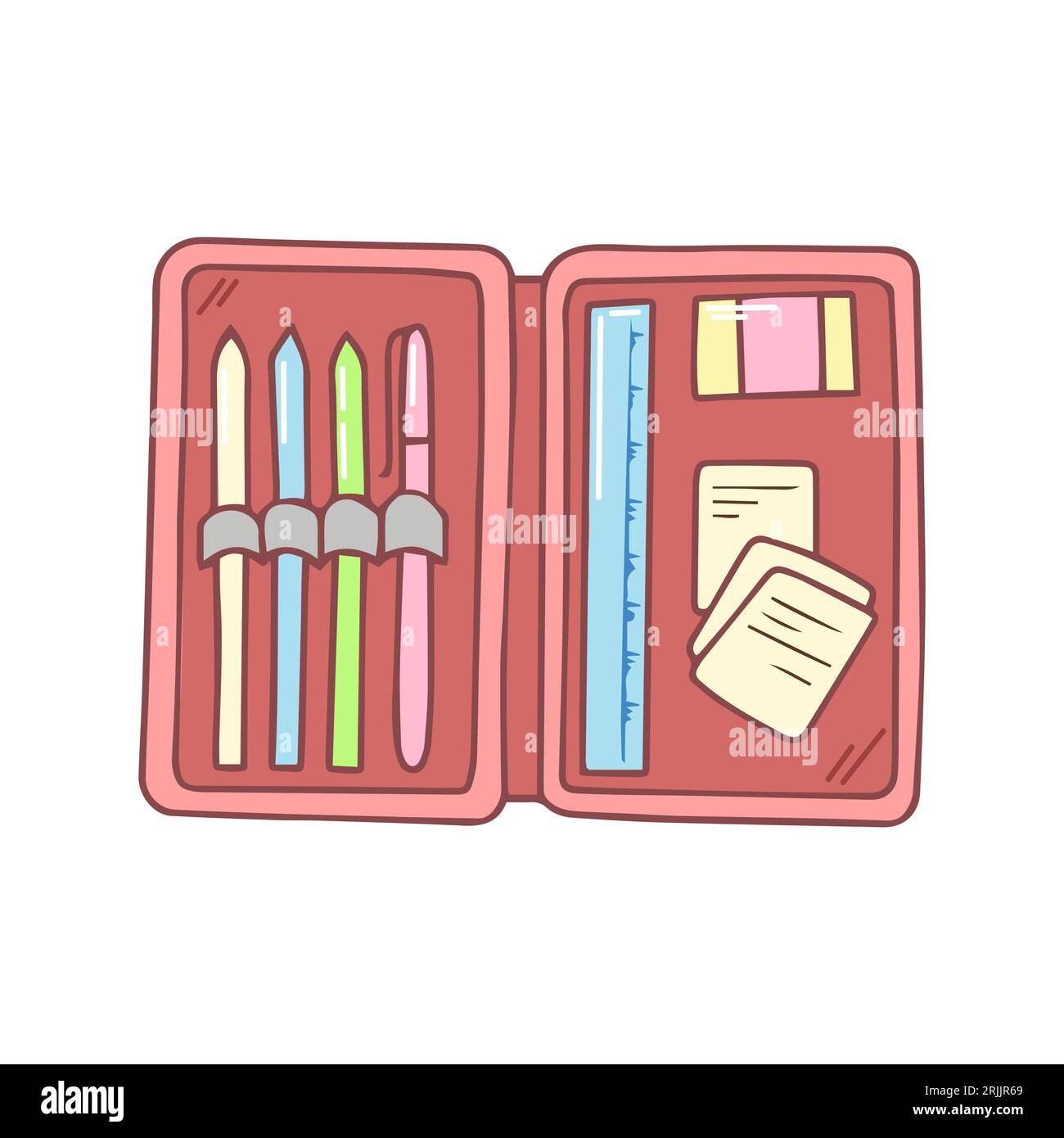 Children school pencil case Stock Vector Images - Alamy