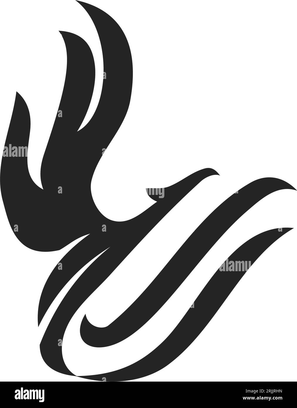 phoenix logo template Isolated. Brand Identity. Icon Abstract Vector