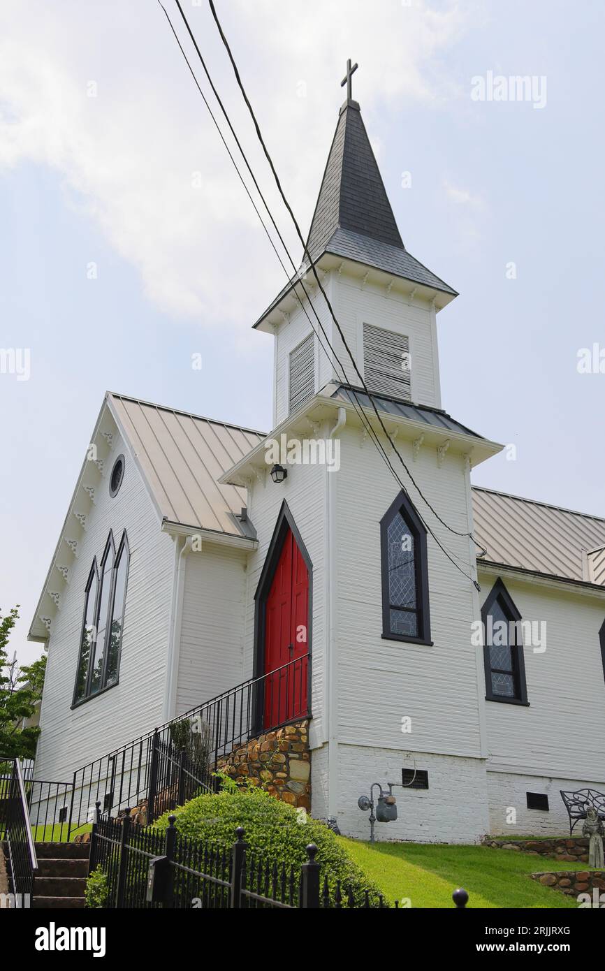 Exterior view of the historic Galloway Memorial Chapel located on West