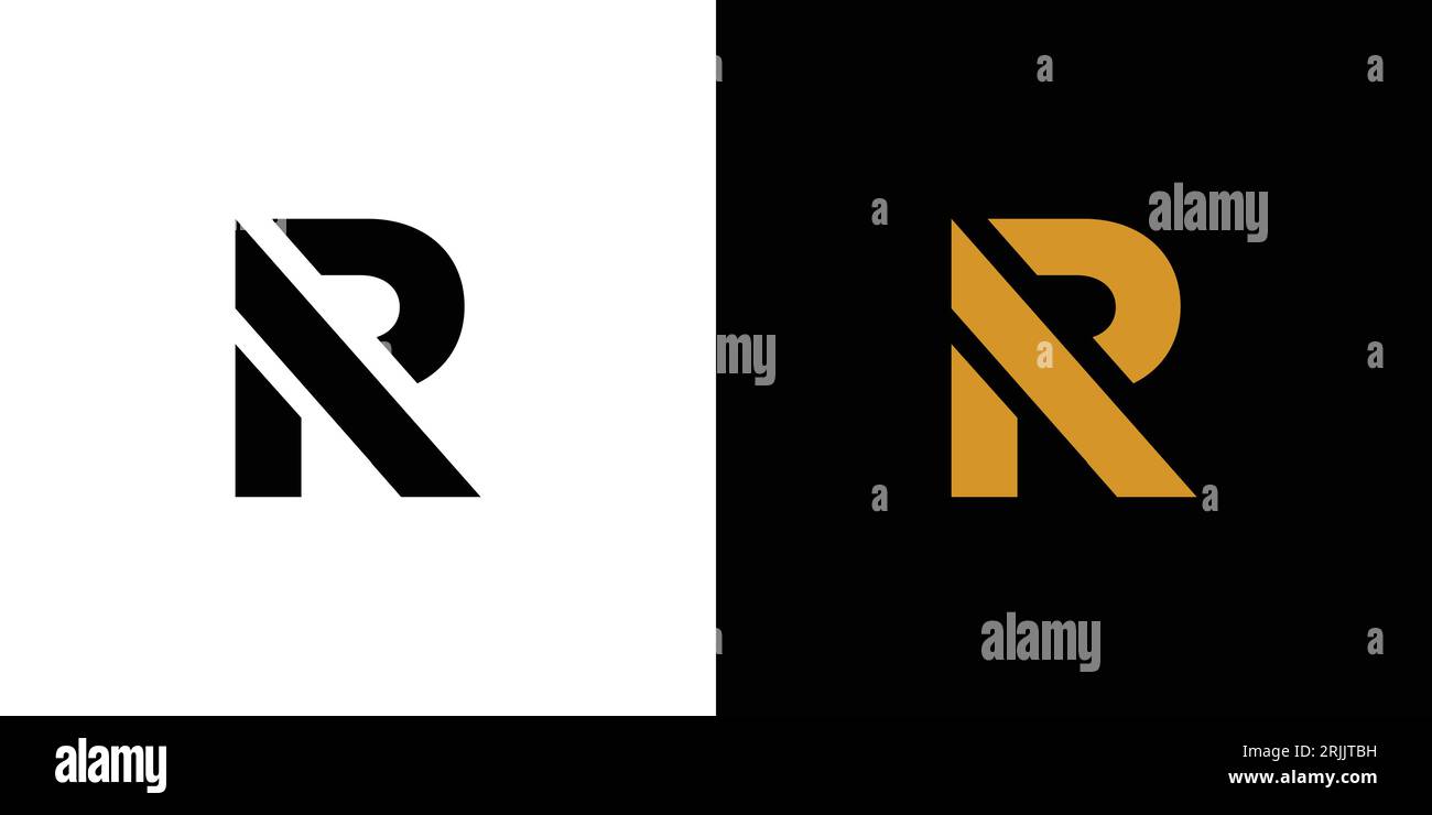 Modern and cool AR logo design Stock Vector