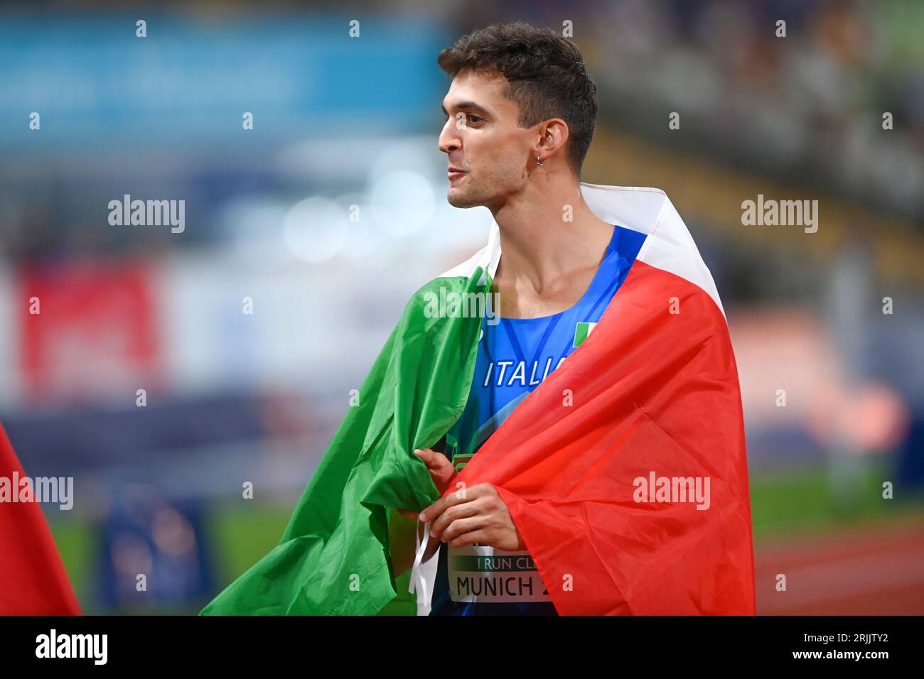 Andrea Dallavalle (Italy, Silver Medal). Triple Jump men, Final. IAAF