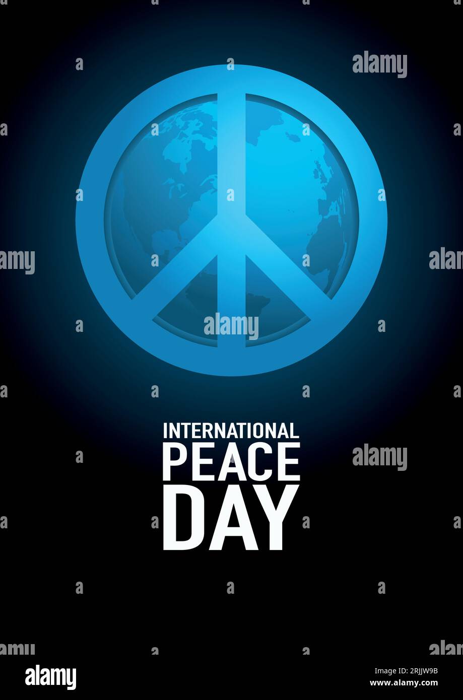 Poster design for International Day of Peace or World Peace Day. Vector