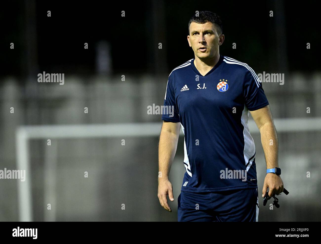 Zagreb, Croatia. 14th Aug, 2023. Coach of HNK Rijeka Sergej Jakirovic  during training session on the Rujevica Stadium, in Rijeka, Croatia, on  August 16, 2023. Rijeka will play tommorow against B36 Torshavn