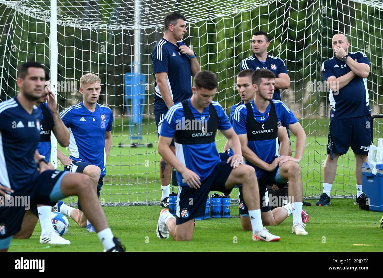 Zagreb, Croatia. 14th Aug, 2023. Coach of HNK Rijeka Sergej Jakirovic  during training session on the Rujevica Stadium, in Rijeka, Croatia, on  August 16, 2023. Rijeka will play tommorow against B36 Torshavn