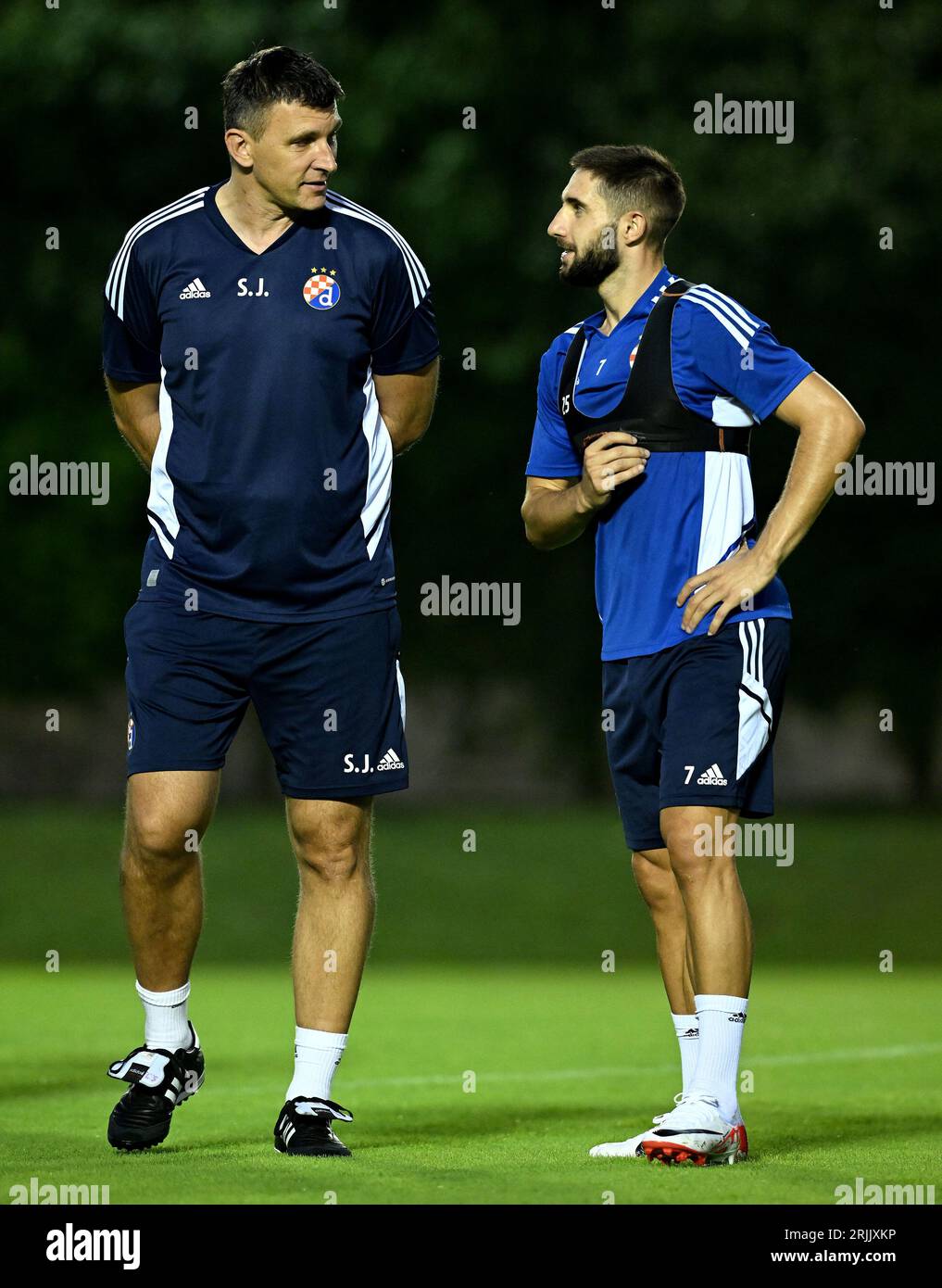 Zagreb, Croatia. 14th Aug, 2023. Coach of HNK Rijeka Sergej Jakirovic  during training session on the Rujevica Stadium, in Rijeka, Croatia, on  August 16, 2023. Rijeka will play tommorow against B36 Torshavn