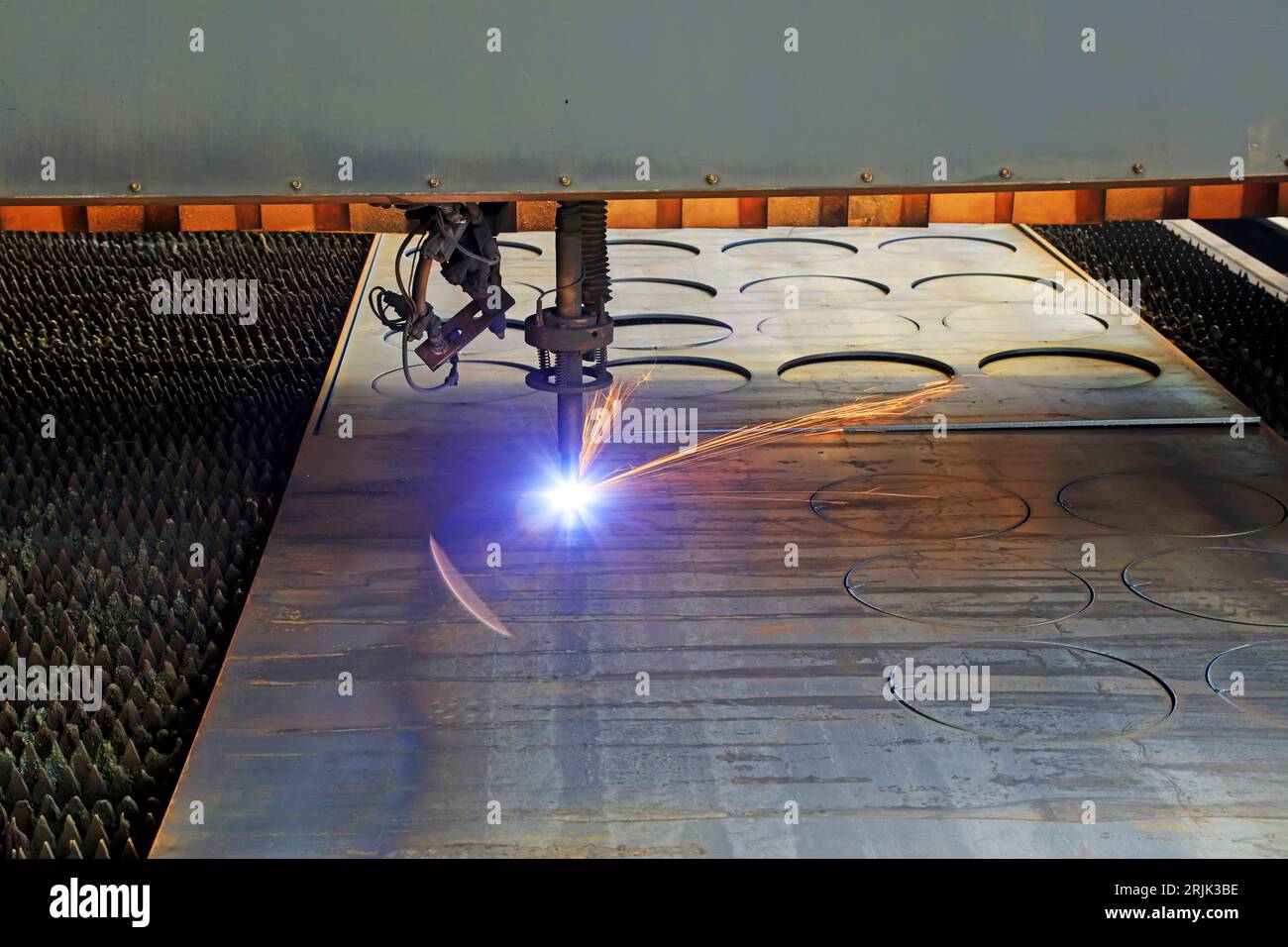 Laser cutting equipment for CNC machine tools Stock Photo Alamy