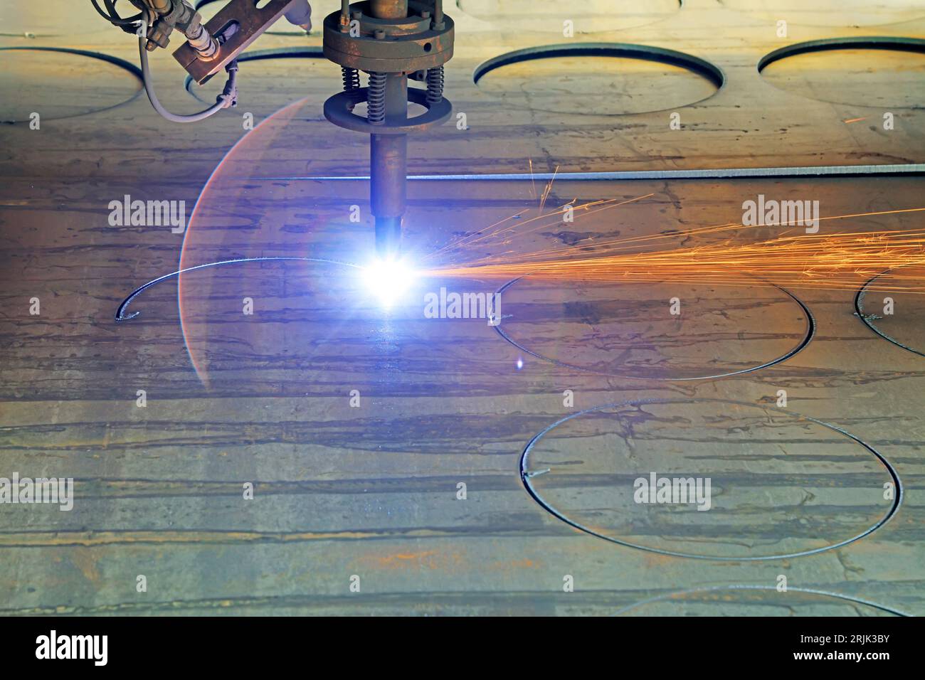 Laser cutting equipment for CNC machine tools Stock Photo Alamy