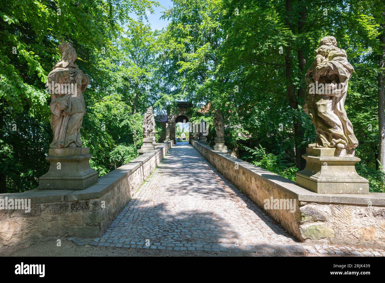 Entrance of Valdštejn Castle in Bohemia, region, Czech Republic Stock Photo