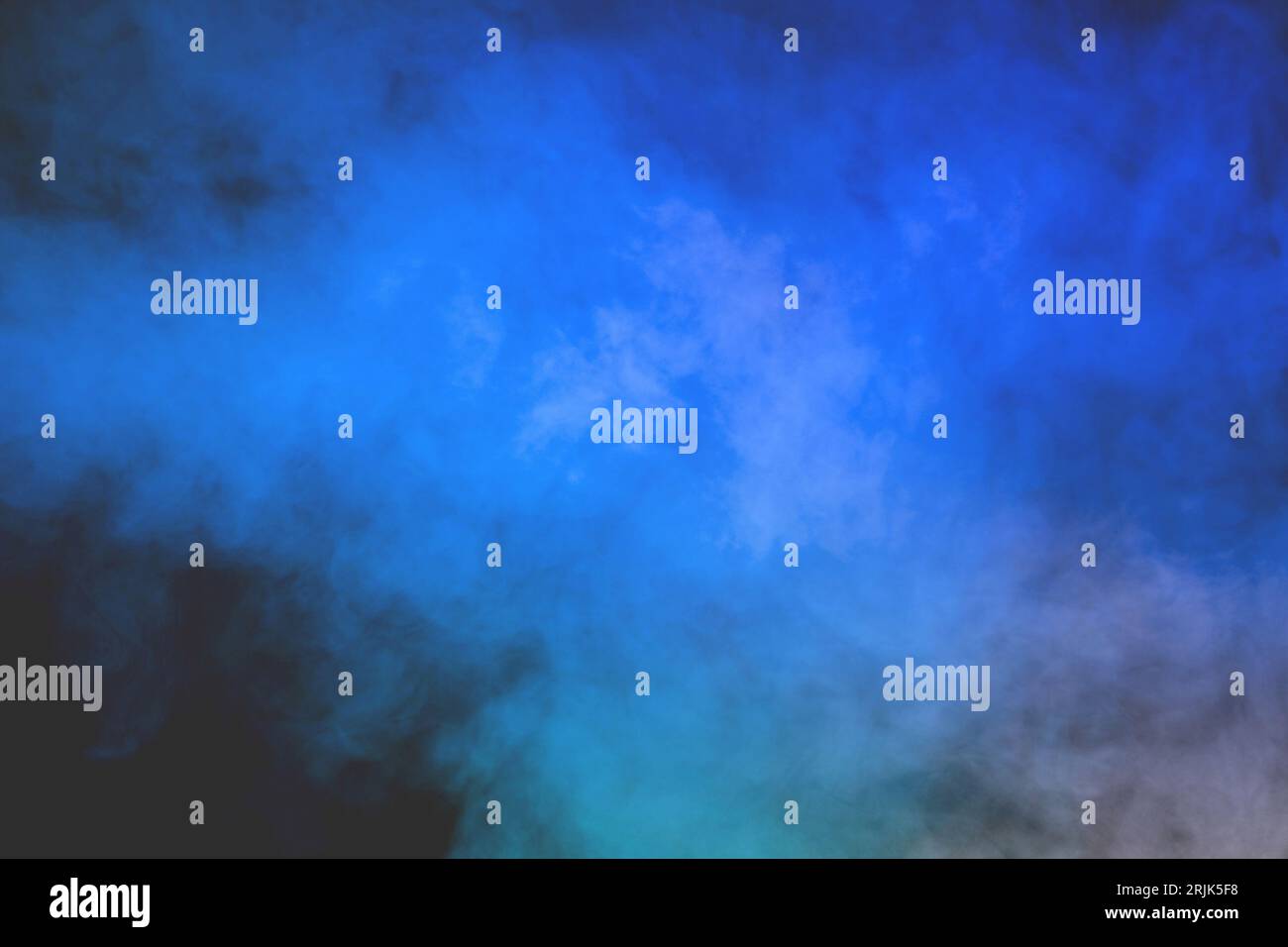 Blue And Yellow Steam On A Black Background Stock Photo - Download