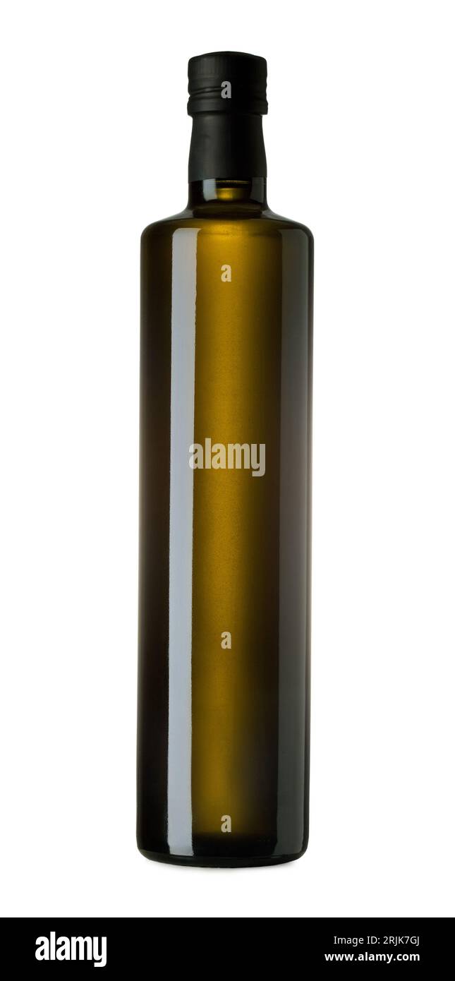 Typical bottle of EVO oil isolated Stock Photo Alamy