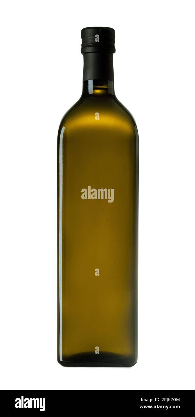 Typical bottle of EVO oil isolated Stock Photo Alamy