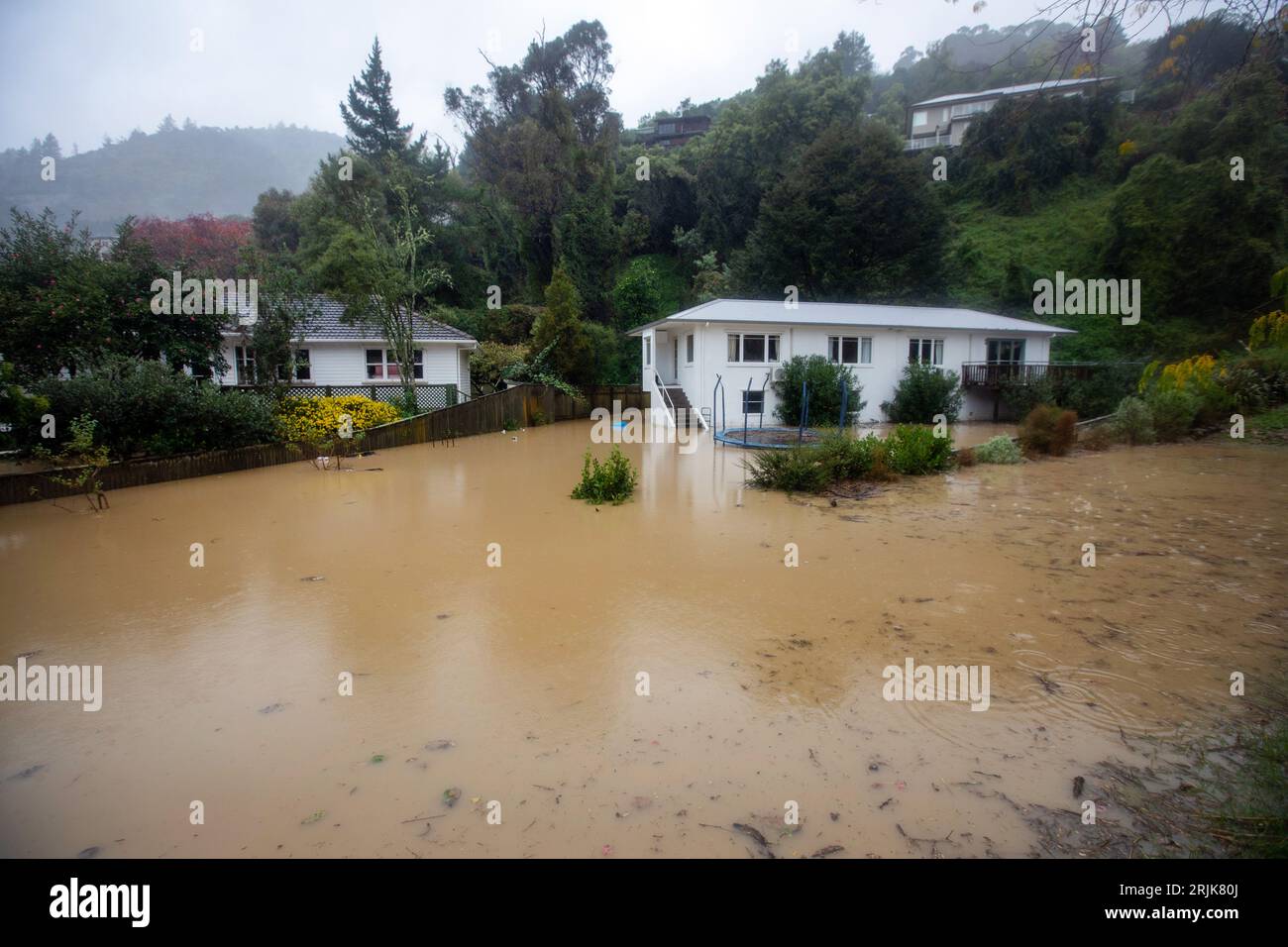 Flooding in Nelson, New Zealand Stock Photo Alamy
