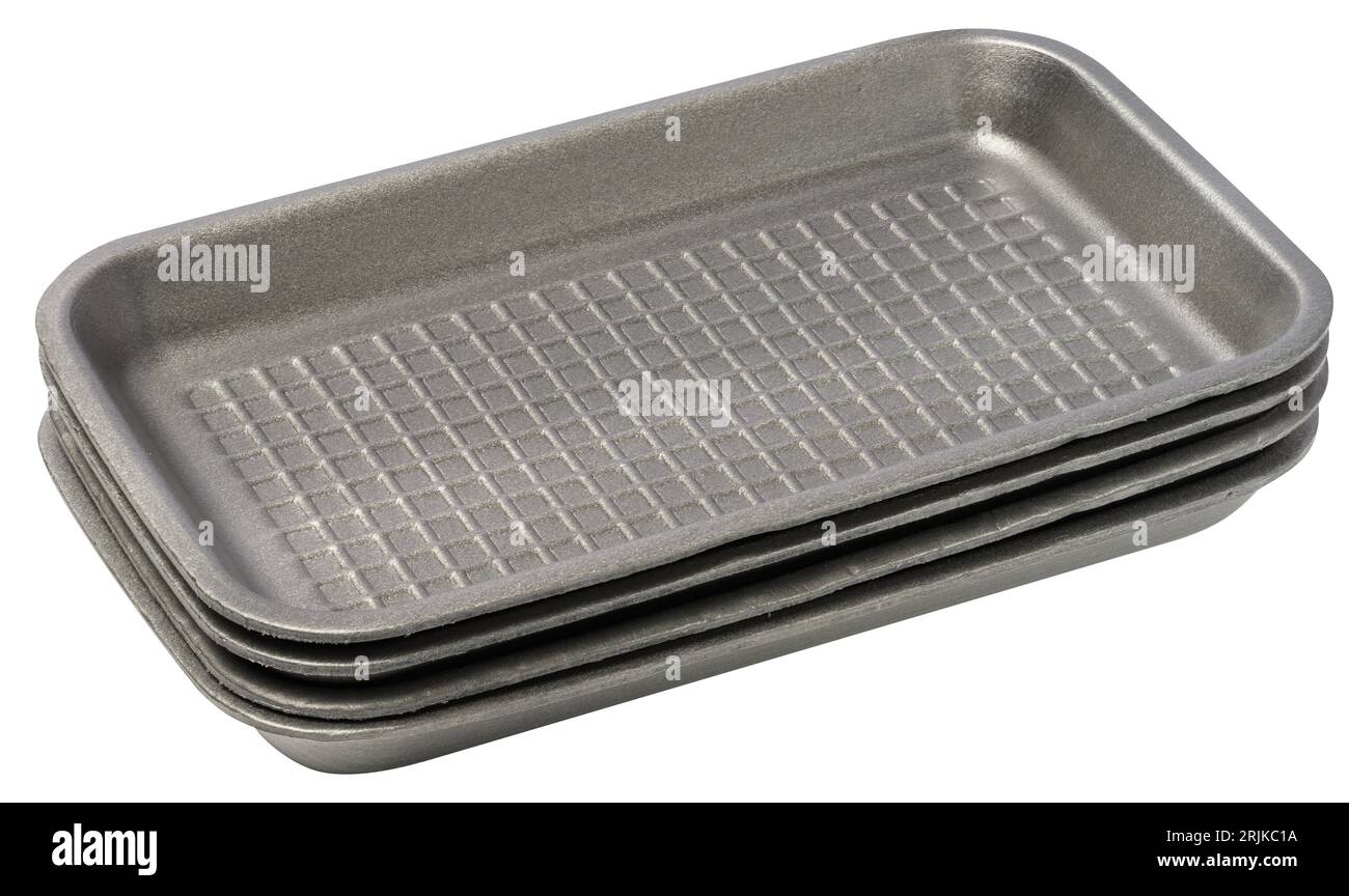 Black Styrofoam Trays Stock Photo - Alamy