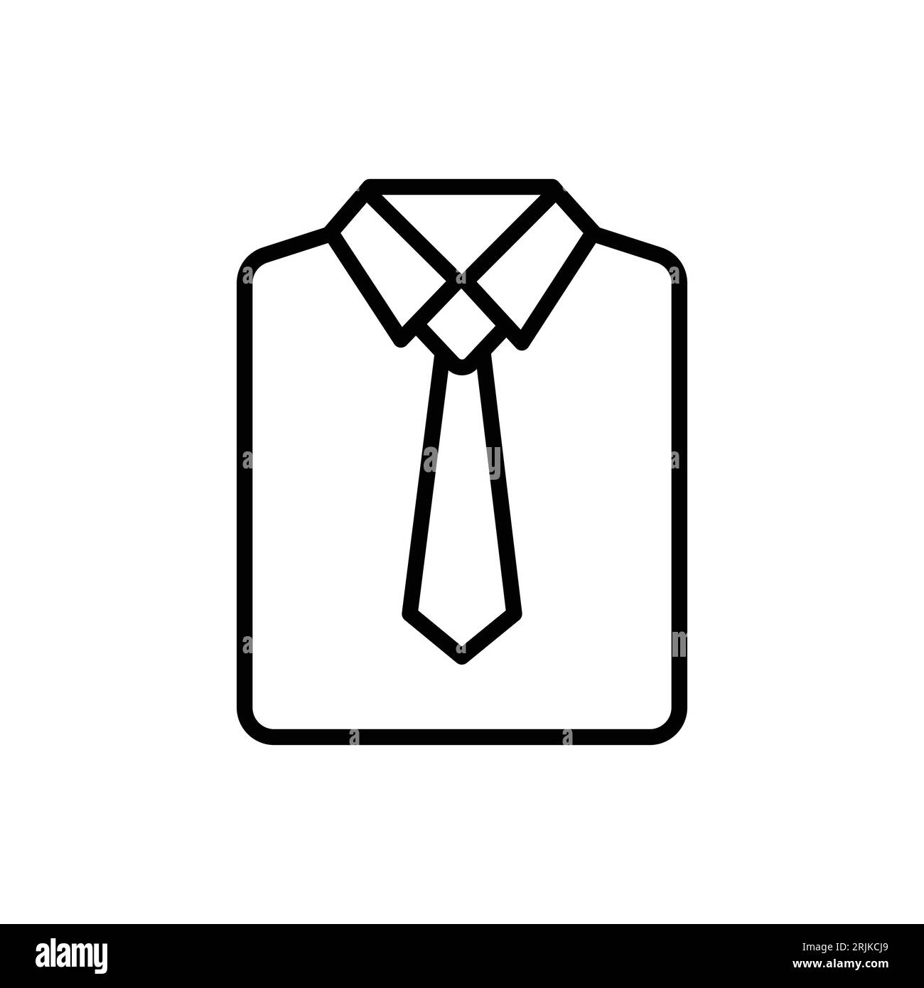 tie with color line black icon Stock Vector