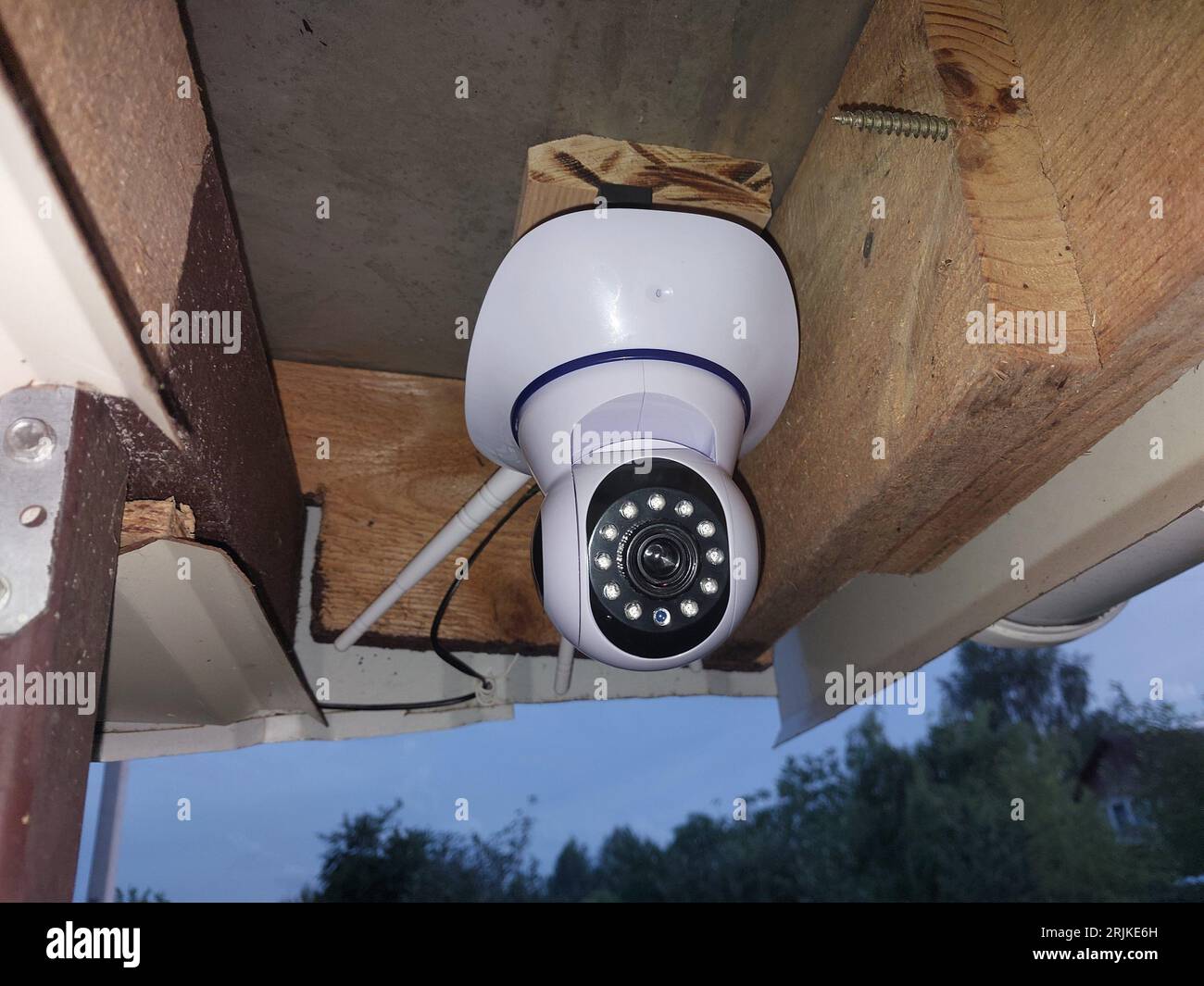 Installed wifi ip cctv the camera Stock Photo - Alamy
