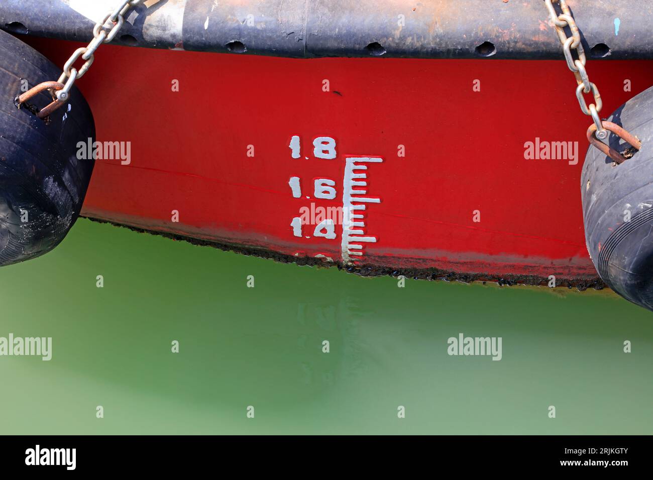 Ship waterline feature Stock Photo Alamy